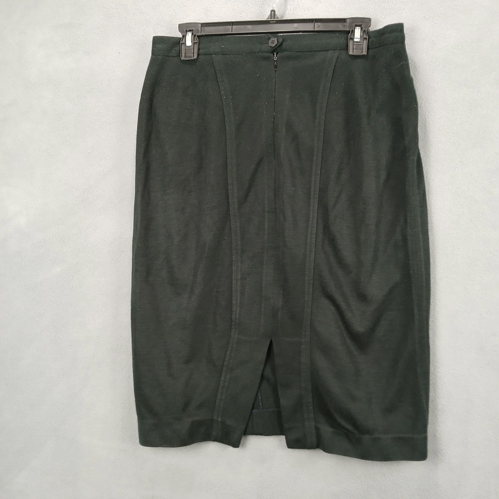 Forenza Straight & Pencil Skirt Womens 12‎ Black Cotton Seam Detailing Formal